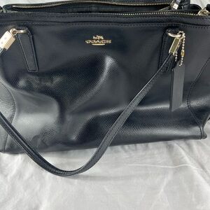 Coach Black Leather Women's Bag
